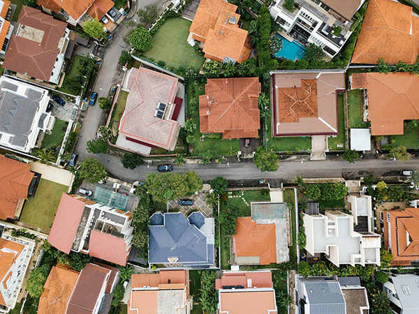 Neighborhood view from the sky